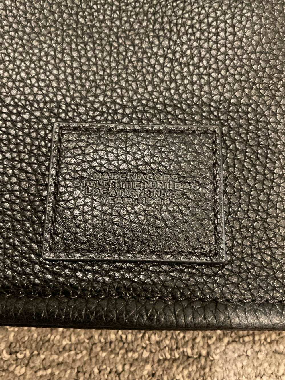 Marc Jacobs Black The Mini Bag with Gold-Tone Hardware - Picture 7 of 16